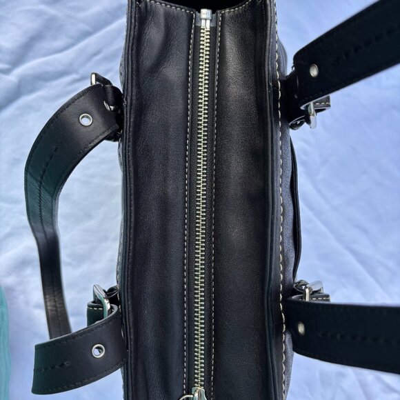 Coach Black Tote #F12607 - Picture 6 of 10